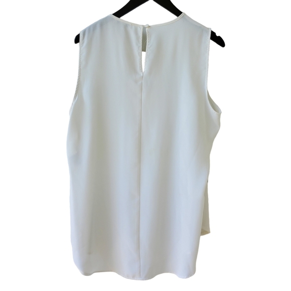 Bar III - White Sleeveless Blouse - L - Picture 2 of 7